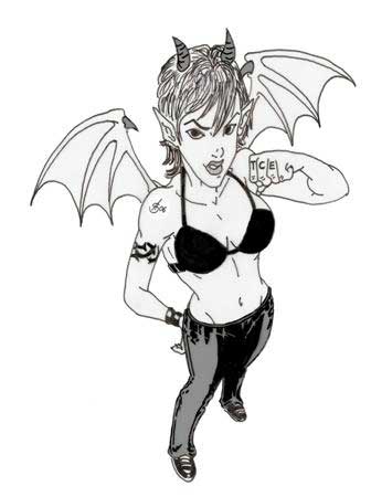 "Lilith" als TCE-Maskottchen? - Illustration aus Grey Edition 7 - copyright andy schmid(2006)