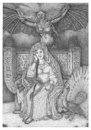 Am Hofe der Königin - Illustration aus Grey Edition 7 - (c) wintermute / christiane lieke